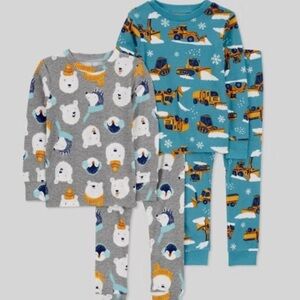 Carters Just Onr You Toddler Boys 4pc Set Long Sleeve Snug Fit Cotton